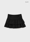 Weril Suede Cancan Mini Skirt