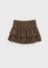 Weril Suede Cancan Mini Skirt
