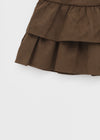 Weril Suede Cancan Mini Skirt