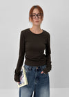 [MADE] Linf Stripe Round Neck Long Sleeve T-Shirt