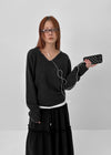 [MADE] Stenne Loose Fit V-neck Knit (Wool 50%)