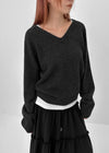 [MADE] Stenne Loose Fit V-neck Knit (Wool 50%)