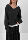 [MADE] Stenne Loose Fit V-neck Knit (Wool 50%)