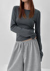 [MADE] Linf Stripe Round Neck Long Sleeve T-Shirt
