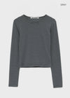 [MADE] Linf Stripe Round Neck Long Sleeve T-Shirt