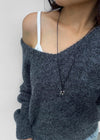 Shorio Star Pendant Drop String Necklace
