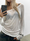 Yeldic Silver Bold Pendant Drop Necklace