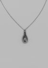 Yeldic Silver Bold Pendant Drop Necklace