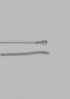 Yeldic Silver Bold Pendant Drop Necklace