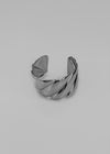 Moroki Twist Silver Bold Open Bracelet