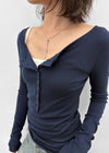 Marodi Silver Ball Drop Necklace