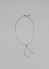Marodi Silver Ball Drop Necklace