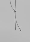 Marodi Silver Ball Drop Necklace