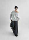 Lubton Cowl Neck Lettering Hoodie