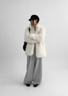 [MADE] Raya High Neck Fur Jacket