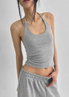 [MADE] Berua Fleece Halter Sleeveless (Set Available)