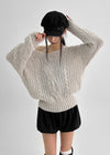 Camron V-neck Ribbed Loose-fit Knit