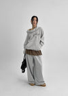 Connel Set - Layered Button-up, Slim Muffler