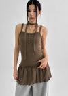 Connel Set - Layered Button-up, Slim Muffler