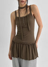 Connel Set - Layered Button-up, Slim Muffler
