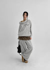 Lubton Cowl Neck Lettering Hoodie