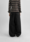 [MADE] Nutty Back Pocket Wide Cotton Pants