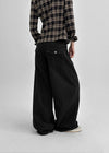 [MADE] Nutty Back Pocket Wide Cotton Pants