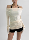 [MADE] Berua Two-way Off-shoulder Long-sleeve T-shirt (Set Available)