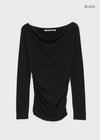 [MADE] Berua Two-way Off-shoulder Long-sleeve T-shirt (Set Available)
