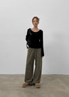 [MADE] Popim Stripe Banding Pants