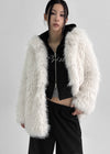 [MADE] Raya High Neck Fur Jacket
