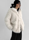 [MADE] Raya High Neck Fur Jacket