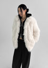 [MADE] Raya High Neck Fur Jacket