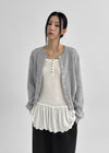 Ramson Semi-crop Knit Cardigan