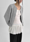 Ramson Semi-crop Knit Cardigan