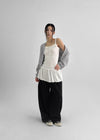 Connel Set - Layered Button-up, Slim Muffler