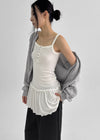 Connel Set - Layered Button-up, Slim Muffler