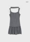 Connel Set - Layered Button-up, Slim Muffler