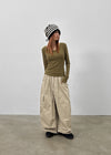 (UNISEX) Banten Banding Wide Balloon Cargo Pants