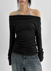 [MADE] Berua Two-way Off-shoulder Long-sleeve T-shirt (Set Available)