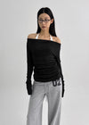 [MADE] Berua Two-way Off-shoulder Long-sleeve T-shirt (Set Available)