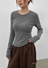 [MADE] Shurini Round Neck Long Sleeve T-shirt
