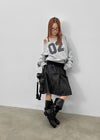 Luvua Denim Midi Skirt