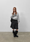 Luvua Denim Midi Skirt