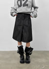Luvua Denim Midi Skirt
