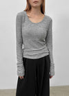 [MADE] Timothy U-Neck Long Sleeve T-shirt