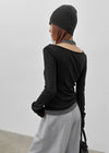 [MADE] Lemedy Boat Neck Long Sleeve T-shirt