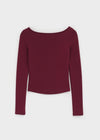 [MADE] Lemedy Boat Neck Long Sleeve T-shirt
