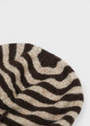 Aslin Striped Wool Knit Turban Beanie