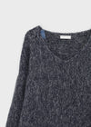 Hilooni Loose Fit V-neck Knit (60% Wool)